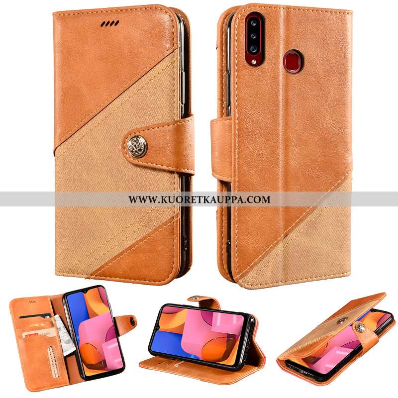 Kuori Samsung Galaxy A20s, Kuoret Samsung Galaxy A20s, Kotelo Samsung Galaxy A20s Suojaus Nahkakuori