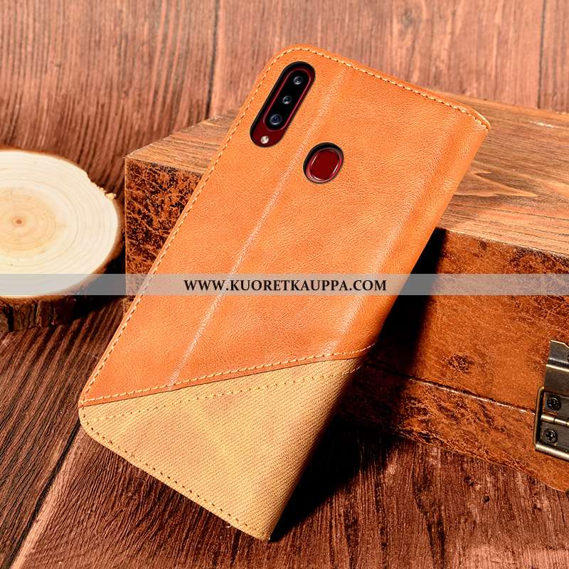 Kuori Samsung Galaxy A20s, Kuoret Samsung Galaxy A20s, Kotelo Samsung Galaxy A20s Suojaus Nahkakuori
