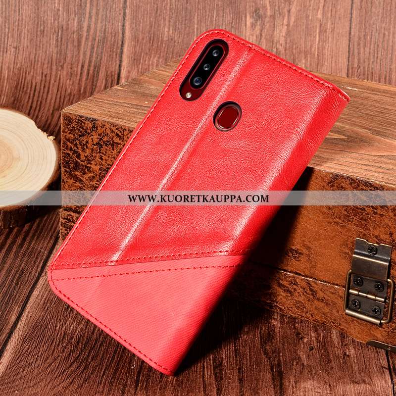 Kuori Samsung Galaxy A20s, Kuoret Samsung Galaxy A20s, Kotelo Samsung Galaxy A20s Suojaus Nahkakuori