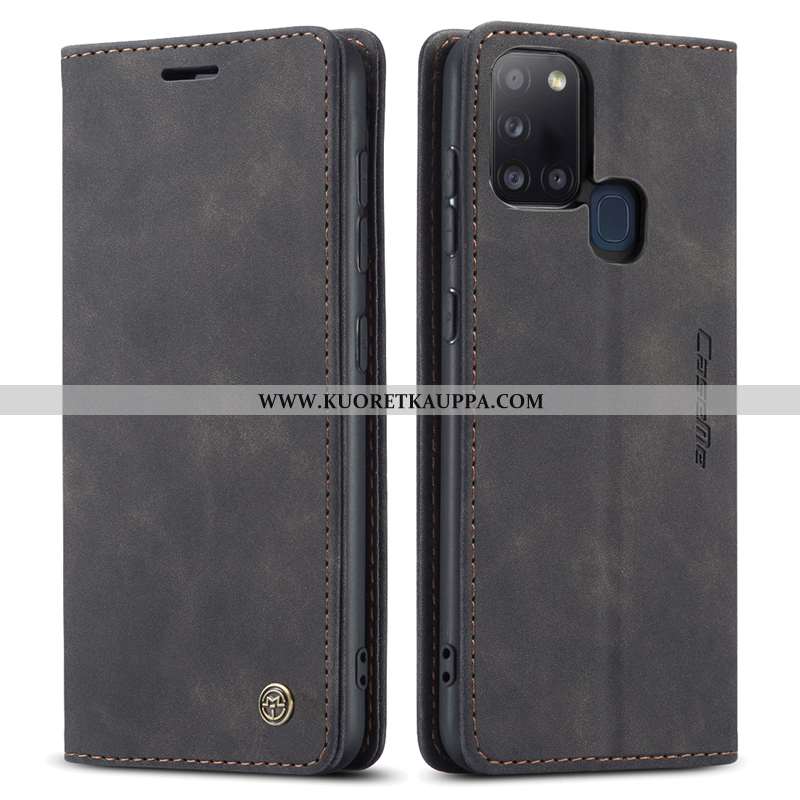 Kuori Samsung Galaxy A21s, Kuoret Samsung Galaxy A21s, Kotelo Samsung Galaxy A21s Aito Nahka Silikon