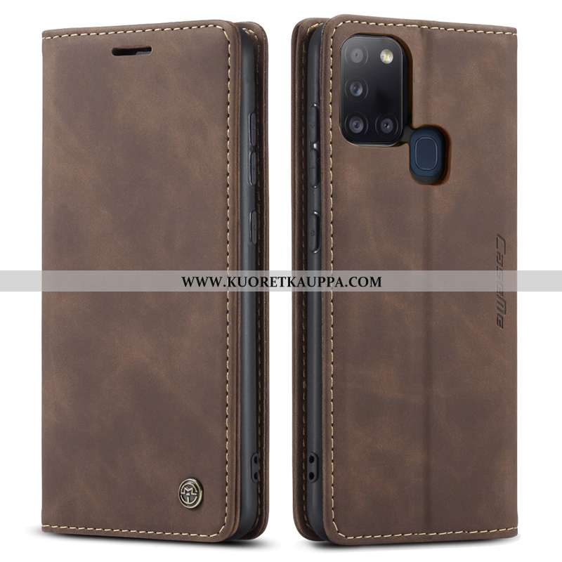 Kuori Samsung Galaxy A21s, Kuoret Samsung Galaxy A21s, Kotelo Samsung Galaxy A21s Aito Nahka Silikon