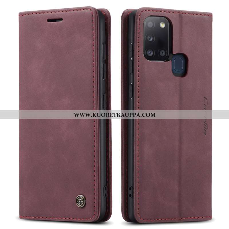 Kuori Samsung Galaxy A21s, Kuoret Samsung Galaxy A21s, Kotelo Samsung Galaxy A21s Aito Nahka Silikon