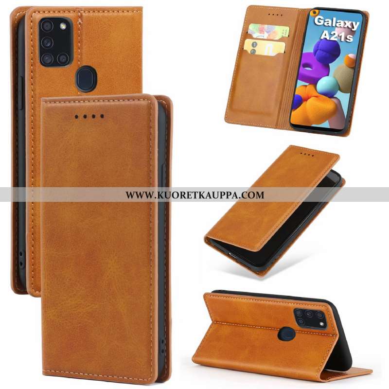 Kuori Samsung Galaxy A21s, Kuoret Samsung Galaxy A21s, Kotelo Samsung Galaxy A21s Kukkakuvio Nahkaku