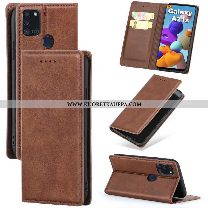 Kuori Samsung Galaxy A21s, Kuoret Samsung Galaxy A21s, Kotelo Samsung Galaxy A21s Kukkakuvio Nahkaku