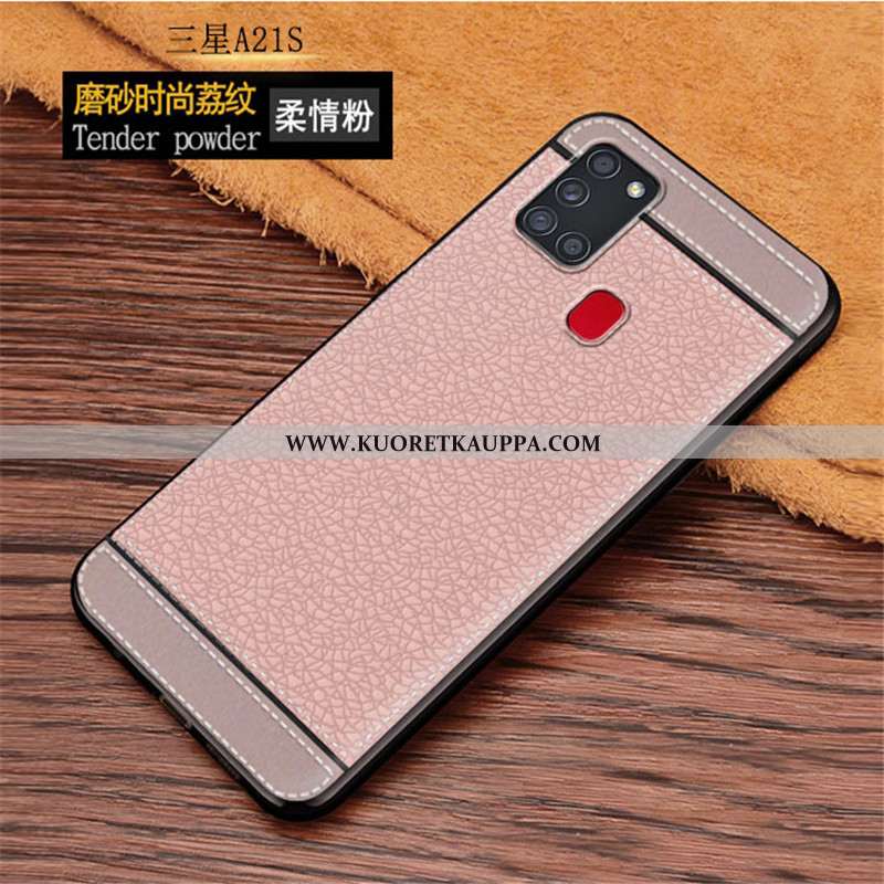Kuori Samsung Galaxy A21s, Kuoret Samsung Galaxy A21s, Kotelo Samsung Galaxy A21s Nahka Kukkakuvio P
