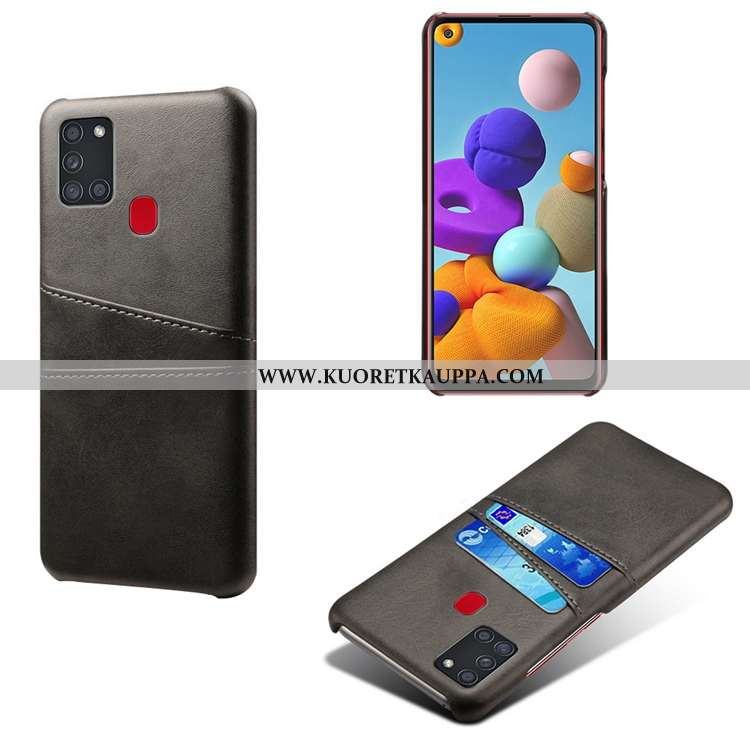 Kuori Samsung Galaxy A21s, Kuoret Samsung Galaxy A21s, Kotelo Samsung Galaxy A21s Nahka Kukkakuvio P