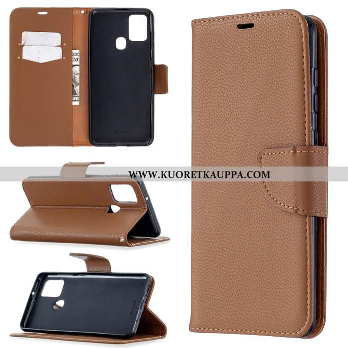 Kuori Samsung Galaxy A21s, Kuoret Samsung Galaxy A21s, Kotelo Samsung Galaxy A21s Nahkakuori Kukkaku
