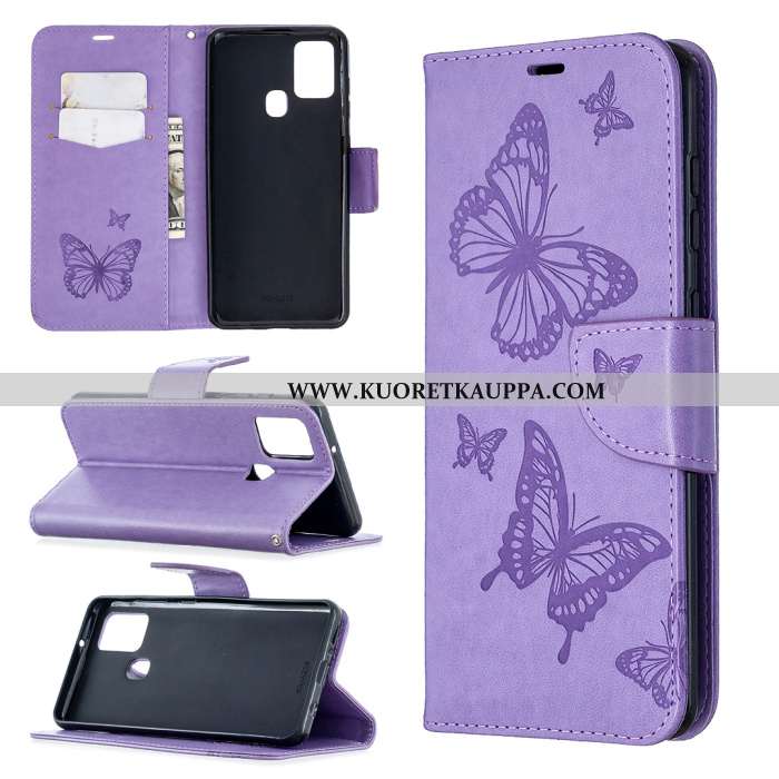 Kuori Samsung Galaxy A21s, Kuoret Samsung Galaxy A21s, Kotelo Samsung Galaxy A21s Nahkakuori Murtuma