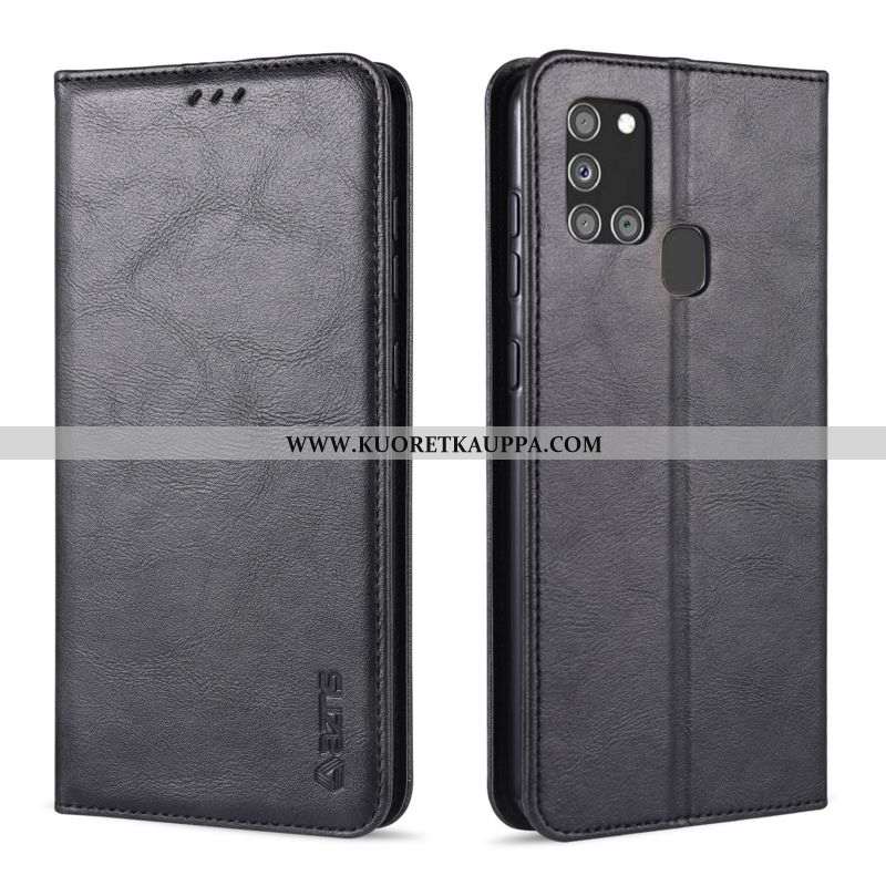 Kuori Samsung Galaxy A21s, Kuoret Samsung Galaxy A21s, Kotelo Samsung Galaxy A21s Nahkakuori Näytöns