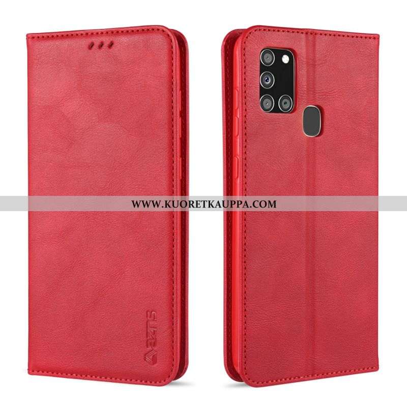 Kuori Samsung Galaxy A21s, Kuoret Samsung Galaxy A21s, Kotelo Samsung Galaxy A21s Nahkakuori Näytöns