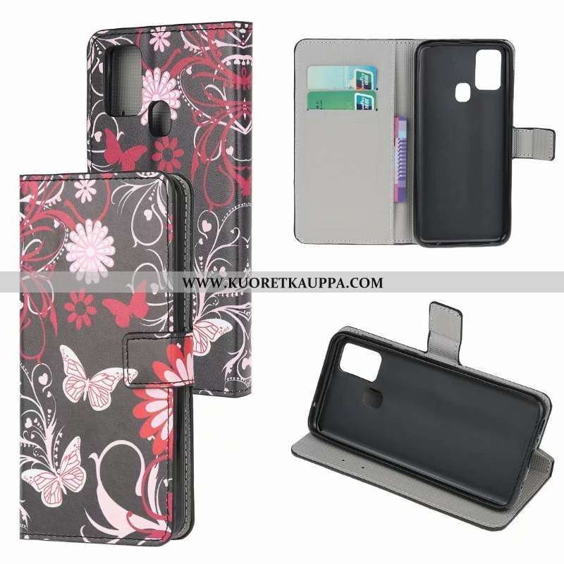 Kuori Samsung Galaxy A21s, Kuoret Samsung Galaxy A21s, Kotelo Samsung Galaxy A21s Nahkakuori Puhelim