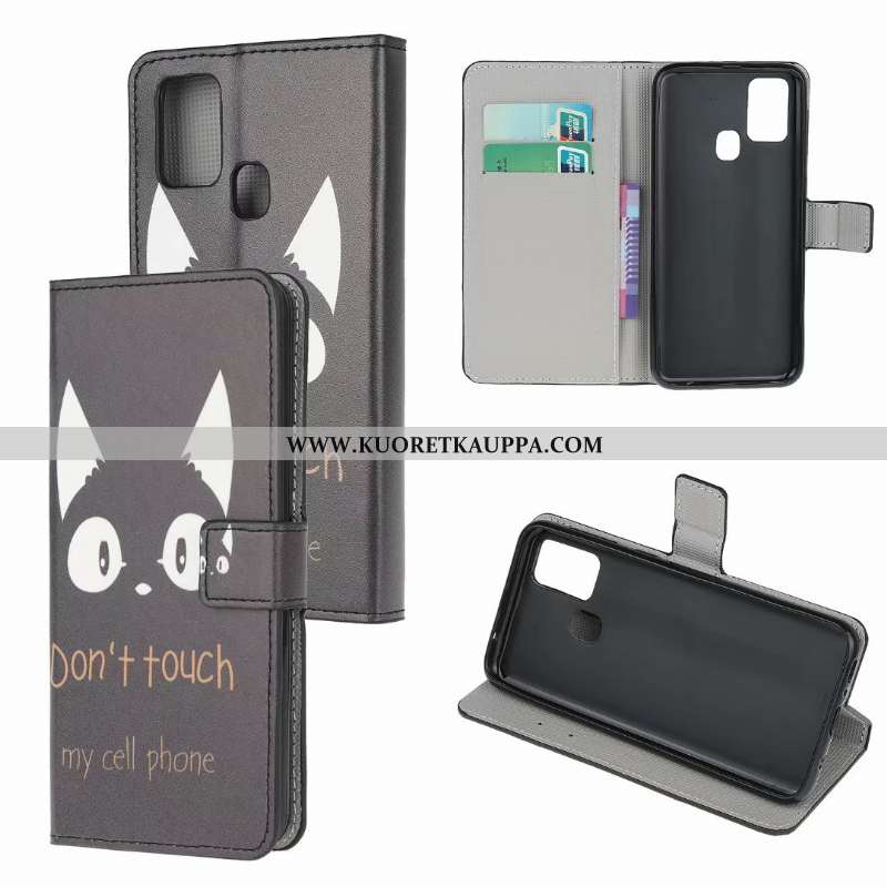 Kuori Samsung Galaxy A21s, Kuoret Samsung Galaxy A21s, Kotelo Samsung Galaxy A21s Nahkakuori Puhelim