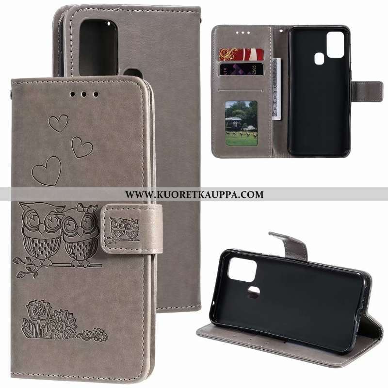 Kuori Samsung Galaxy A21s, Kuoret Samsung Galaxy A21s, Kotelo Samsung Galaxy A21s Nahkakuori Suojaus