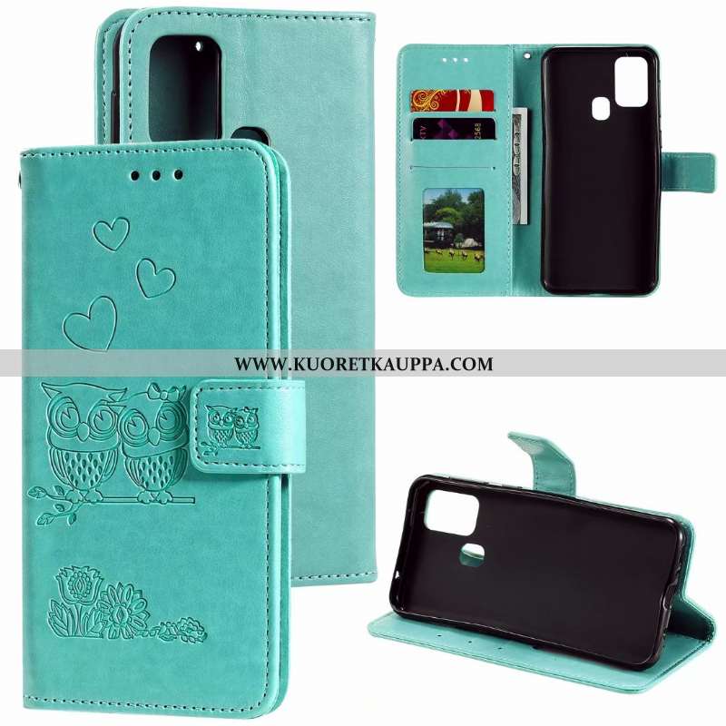 Kuori Samsung Galaxy A21s, Kuoret Samsung Galaxy A21s, Kotelo Samsung Galaxy A21s Nahkakuori Suojaus