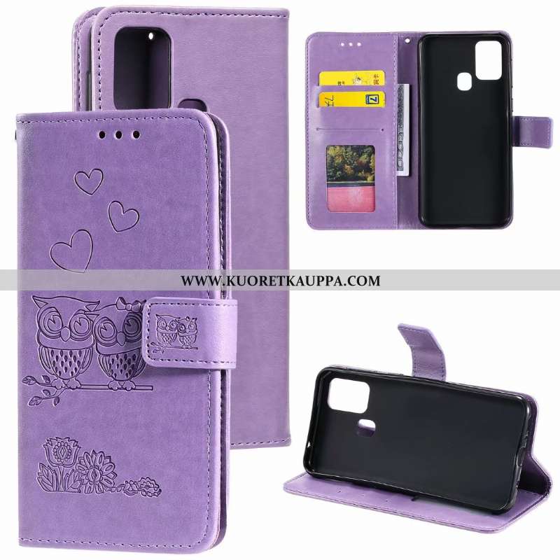 Kuori Samsung Galaxy A21s, Kuoret Samsung Galaxy A21s, Kotelo Samsung Galaxy A21s Nahkakuori Suojaus