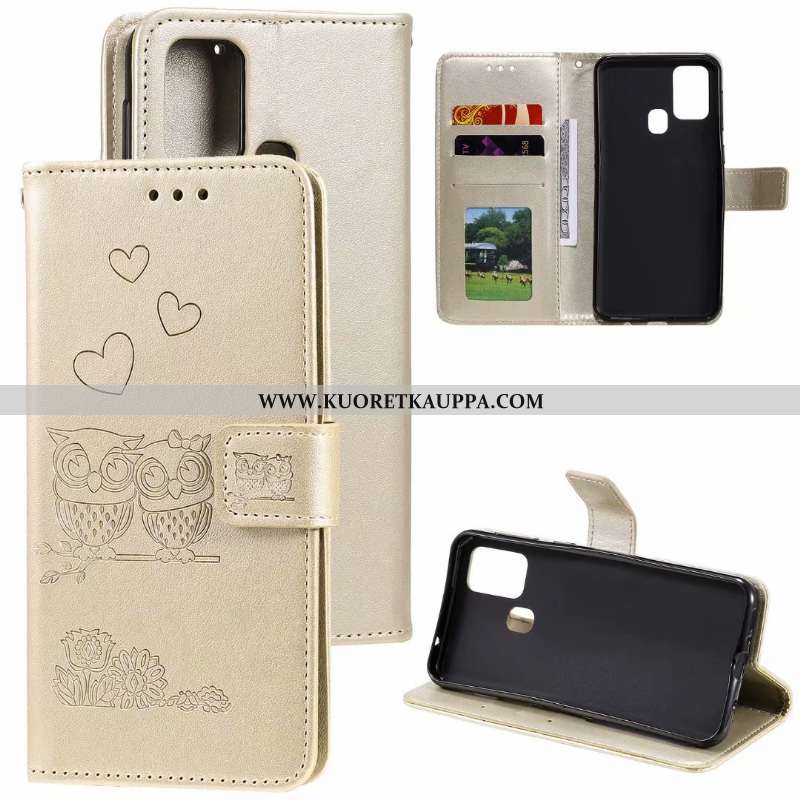 Kuori Samsung Galaxy A21s, Kuoret Samsung Galaxy A21s, Kotelo Samsung Galaxy A21s Nahkakuori Suojaus