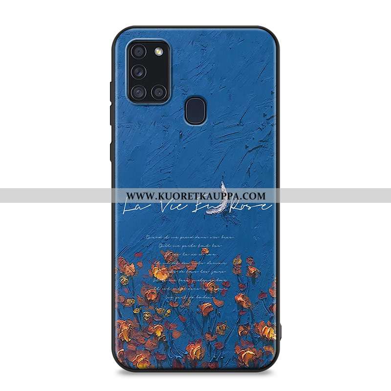 Kuori Samsung Galaxy A21s, Kuoret Samsung Galaxy A21s, Kotelo Samsung Galaxy A21s Pesty Suede Pehmeä