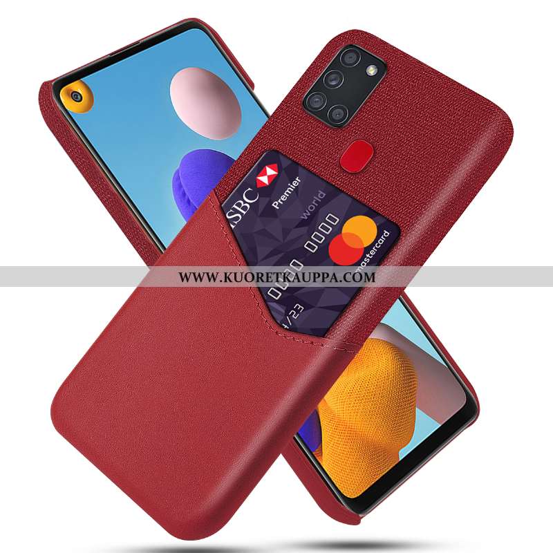 Kuori Samsung Galaxy A21s, Kuoret Samsung Galaxy A21s, Kotelo Samsung Galaxy A21s Suojaus Nahkakuori