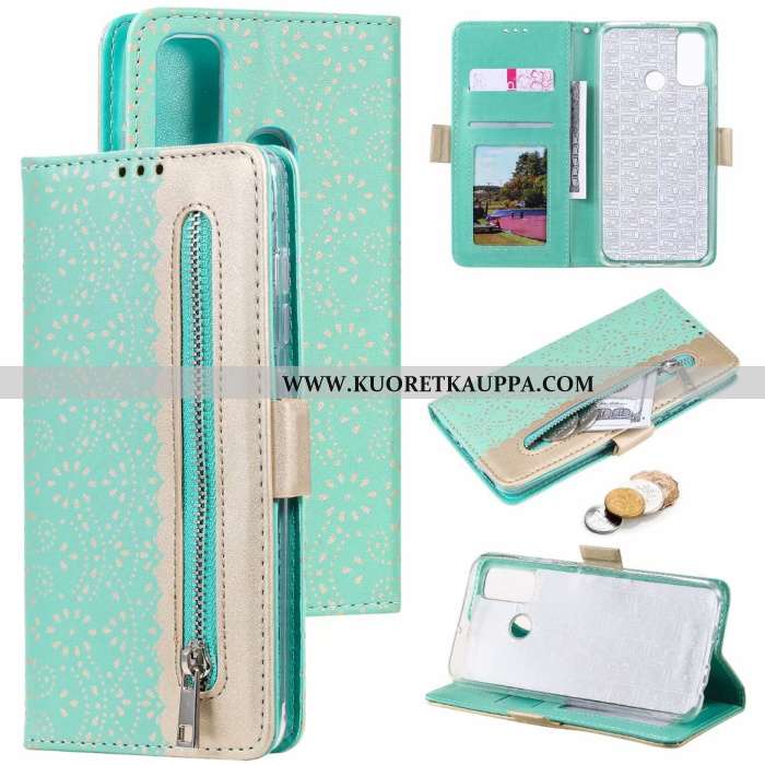 Kuori Samsung Galaxy A21s, Kuoret Samsung Galaxy A21s, Kotelo Samsung Galaxy A21s Vetoketju Pitsi Tä