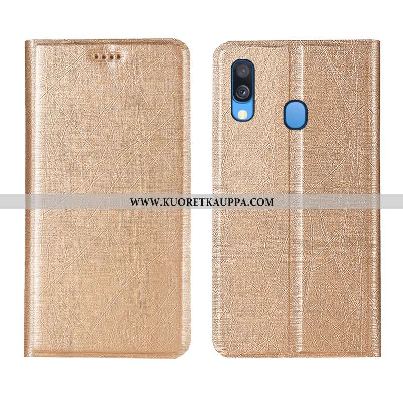 Kuori Samsung Galaxy A40, Kuoret Samsung Galaxy A40, Kotelo Samsung Galaxy A40 Nahkakuori Kukkakuvio