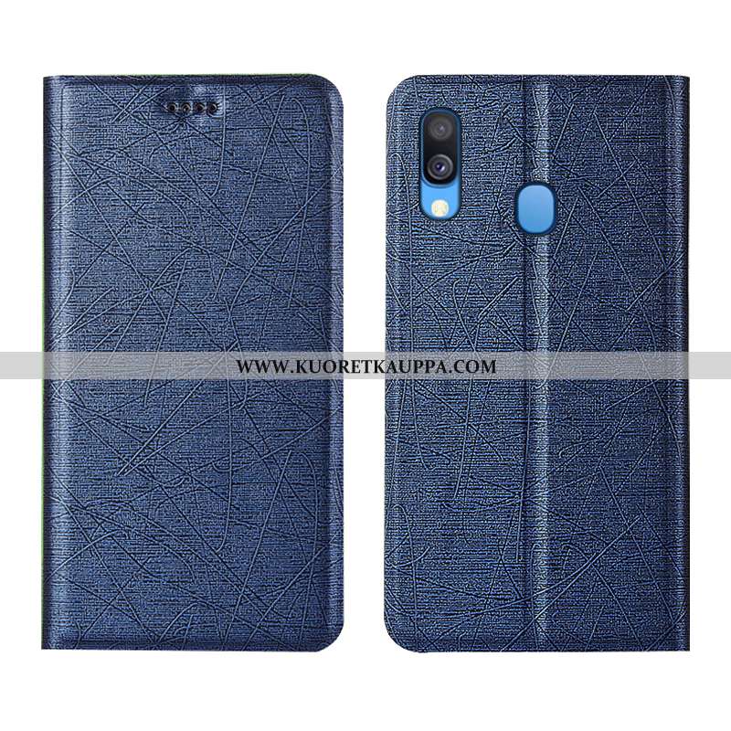 Kuori Samsung Galaxy A40, Kuoret Samsung Galaxy A40, Kotelo Samsung Galaxy A40 Nahkakuori Kukkakuvio