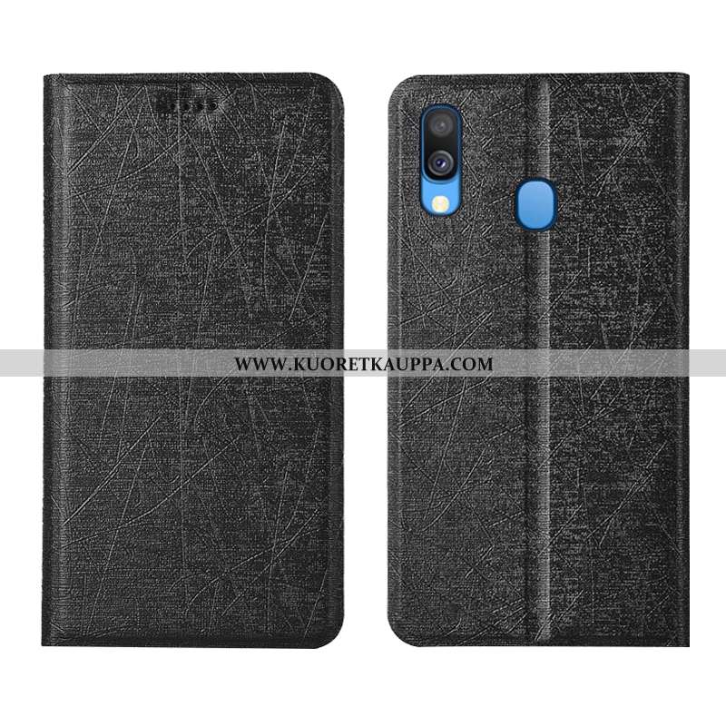 Kuori Samsung Galaxy A40, Kuoret Samsung Galaxy A40, Kotelo Samsung Galaxy A40 Nahkakuori Kukkakuvio