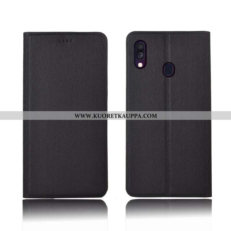 Kuori Samsung Galaxy A40, Kuoret Samsung Galaxy A40, Kotelo Samsung Galaxy A40 Nahkakuori Pesty Sued