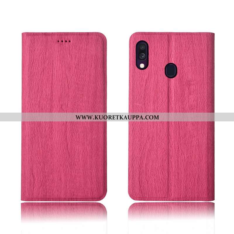 Kuori Samsung Galaxy A40, Kuoret Samsung Galaxy A40, Kotelo Samsung Galaxy A40 Nahkakuori Pesty Sued