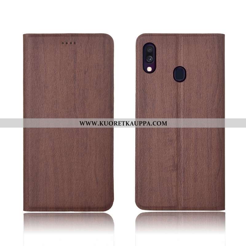 Kuori Samsung Galaxy A40, Kuoret Samsung Galaxy A40, Kotelo Samsung Galaxy A40 Nahkakuori Pesty Sued