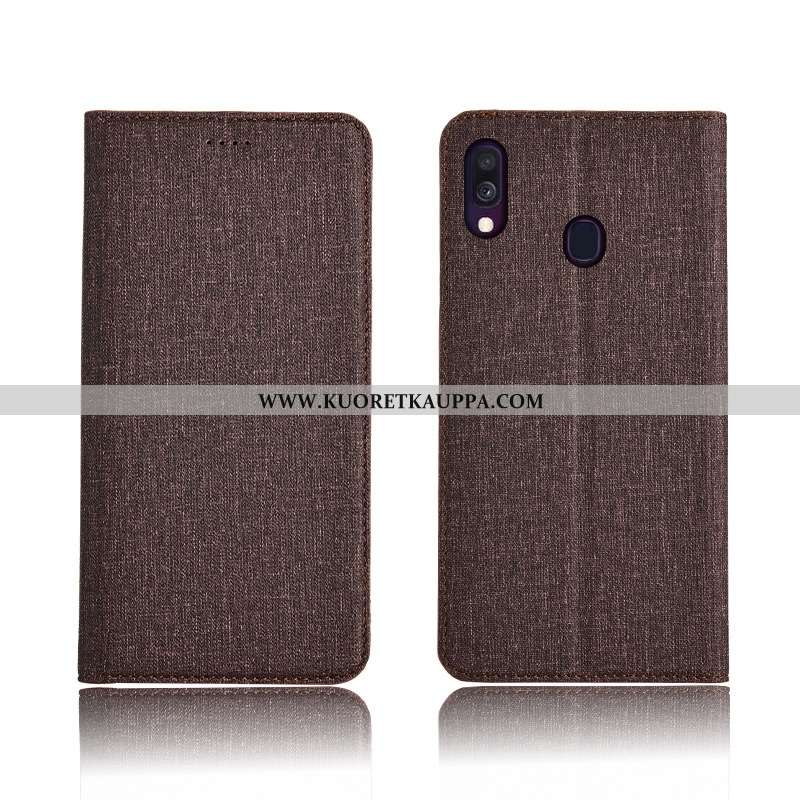 Kuori Samsung Galaxy A40, Kuoret Samsung Galaxy A40, Kotelo Samsung Galaxy A40 Pesty Suede Pehmeä Ne