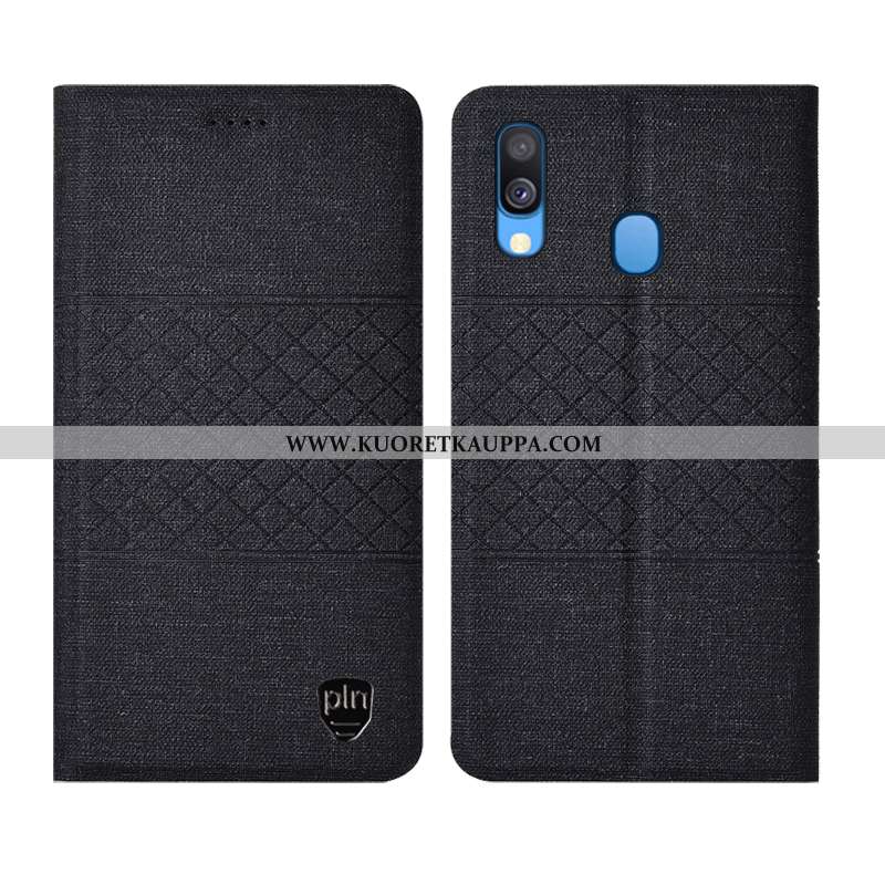 Kuori Samsung Galaxy A40, Kuoret Samsung Galaxy A40, Kotelo Samsung Galaxy A40 Suojaus Pellava Puhel