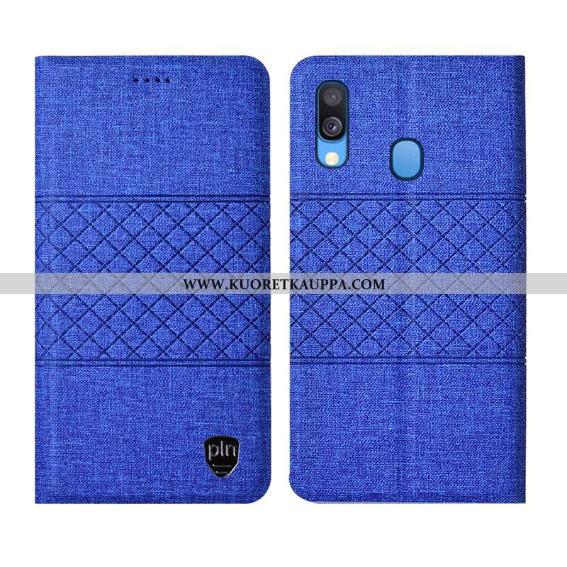 Kuori Samsung Galaxy A40, Kuoret Samsung Galaxy A40, Kotelo Samsung Galaxy A40 Suojaus Pellava Puhel