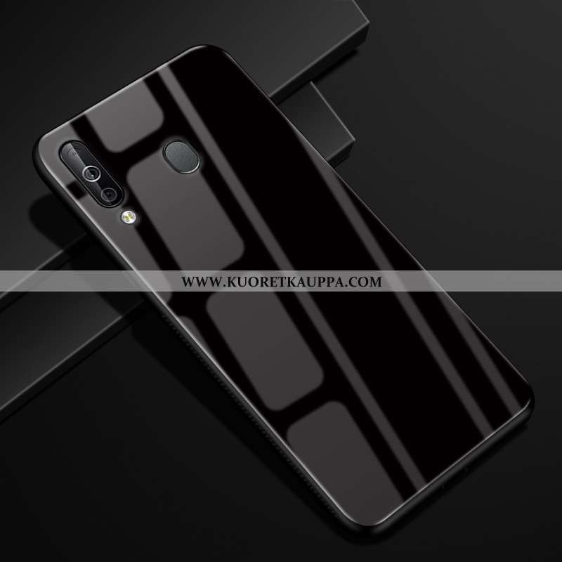 Kuori Samsung Galaxy A40s, Kuoret Samsung Galaxy A40s, Kotelo Samsung Galaxy A40s Lasi Kukkakuvio Ka