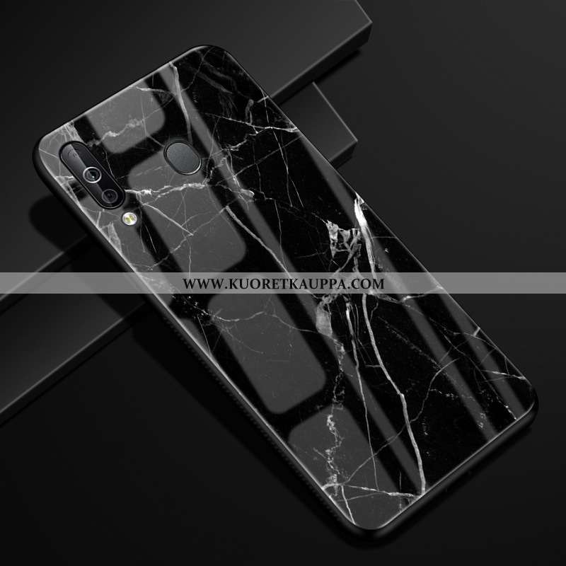 Kuori Samsung Galaxy A40s, Kuoret Samsung Galaxy A40s, Kotelo Samsung Galaxy A40s Lasi Kukkakuvio Ka