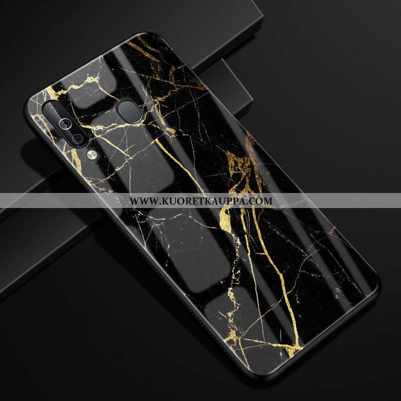 Kuori Samsung Galaxy A40s, Kuoret Samsung Galaxy A40s, Kotelo Samsung Galaxy A40s Lasi Kukkakuvio Ka