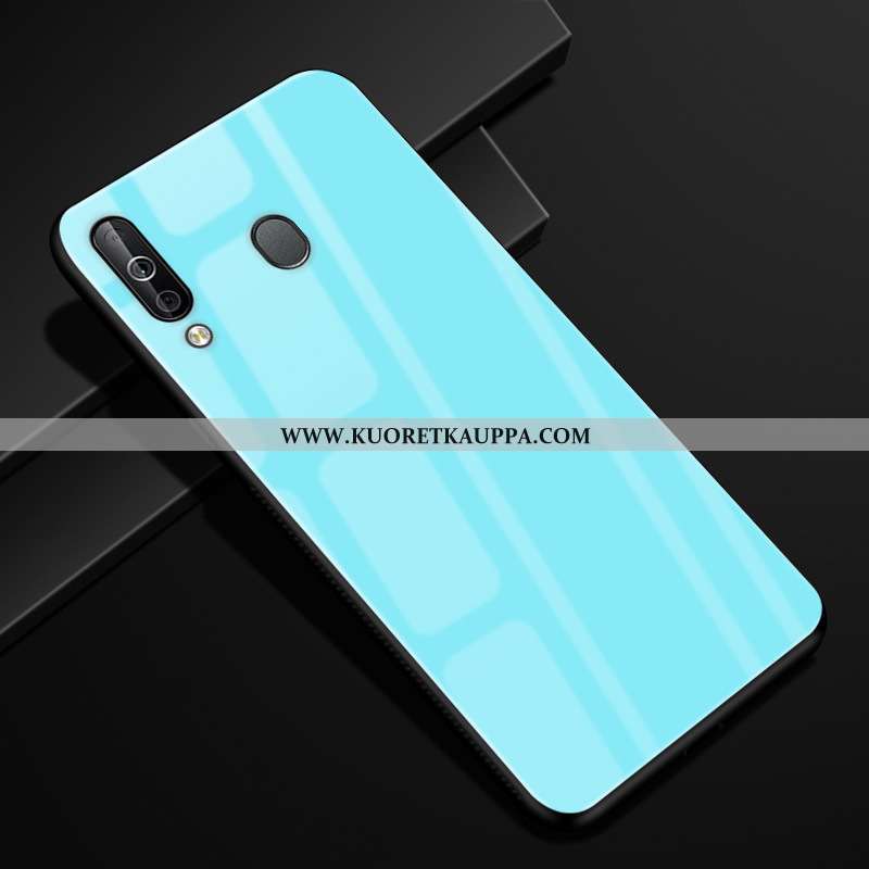 Kuori Samsung Galaxy A40s, Kuoret Samsung Galaxy A40s, Kotelo Samsung Galaxy A40s Lasi Kukkakuvio Ka