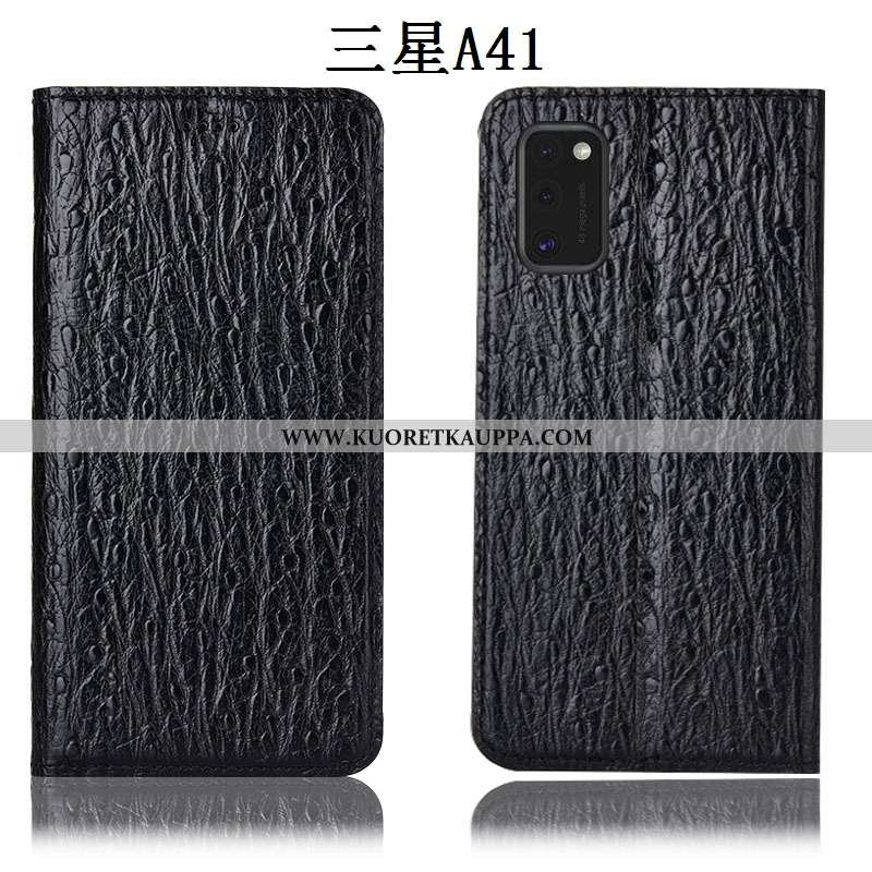 Kuori Samsung Galaxy A41, Kuoret Samsung Galaxy A41, Kotelo Samsung Galaxy A41 Nahkakuori Suojaus Mu