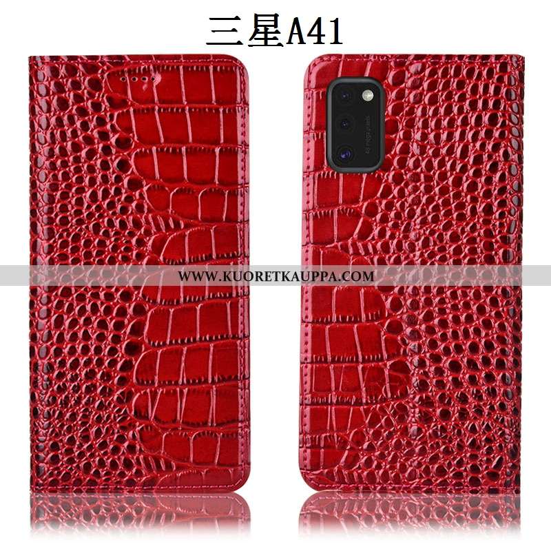 Kuori Samsung Galaxy A41, Kuoret Samsung Galaxy A41, Kotelo Samsung Galaxy A41 Nahkakuori Suojaus Pu