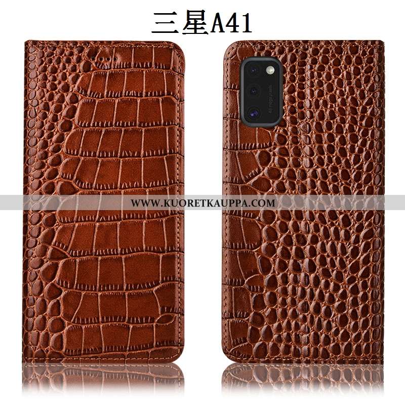 Kuori Samsung Galaxy A41, Kuoret Samsung Galaxy A41, Kotelo Samsung Galaxy A41 Nahkakuori Suojaus Pu