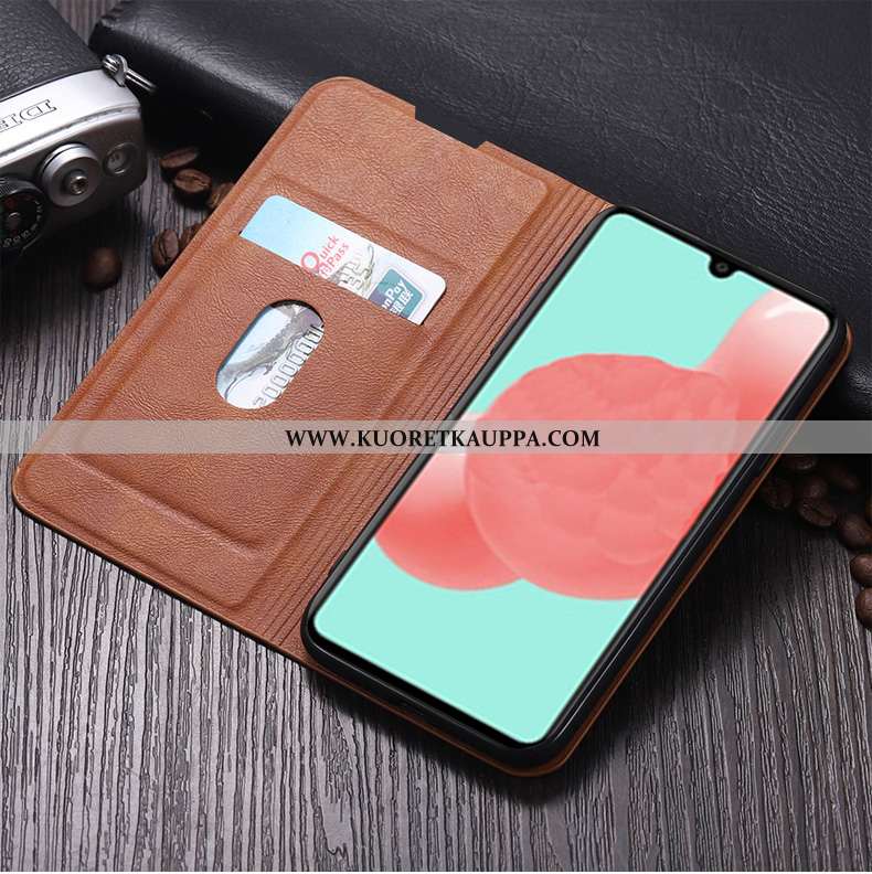Kuori Samsung Galaxy A41, Kuoret Samsung Galaxy A41, Kotelo Samsung Galaxy A41 Suojaus Nahkakuori Mu