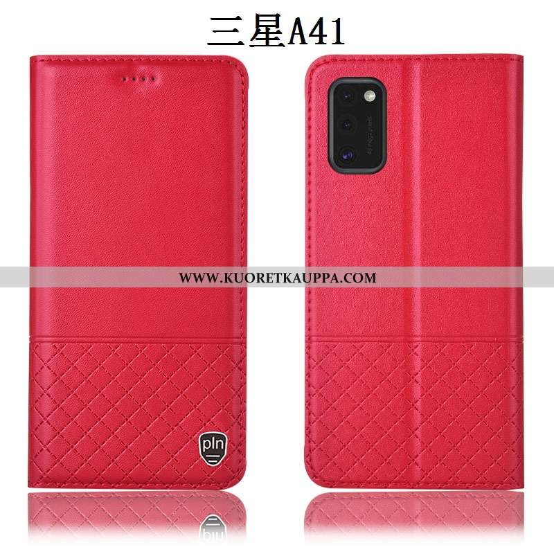 Kuori Samsung Galaxy A41, Kuoret Samsung Galaxy A41, Kotelo Samsung Galaxy A41 Suojaus Nahkakuori Pu