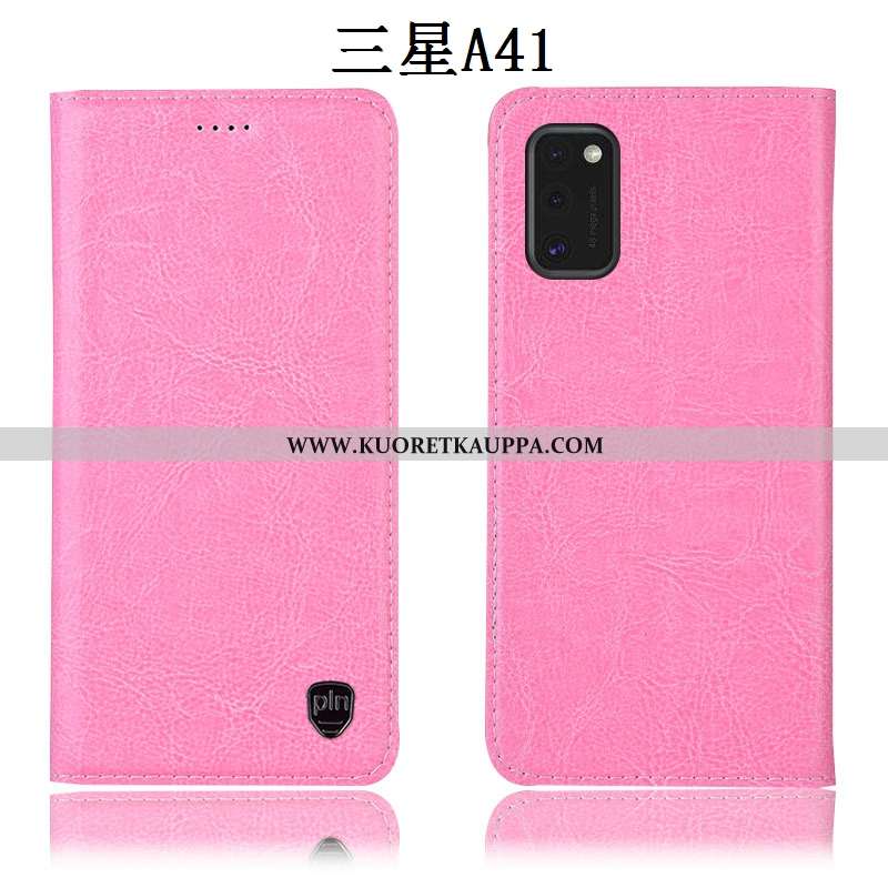 Kuori Samsung Galaxy A41, Kuoret Samsung Galaxy A41, Kotelo Samsung Galaxy A41 Suojaus Nahkakuori Tä