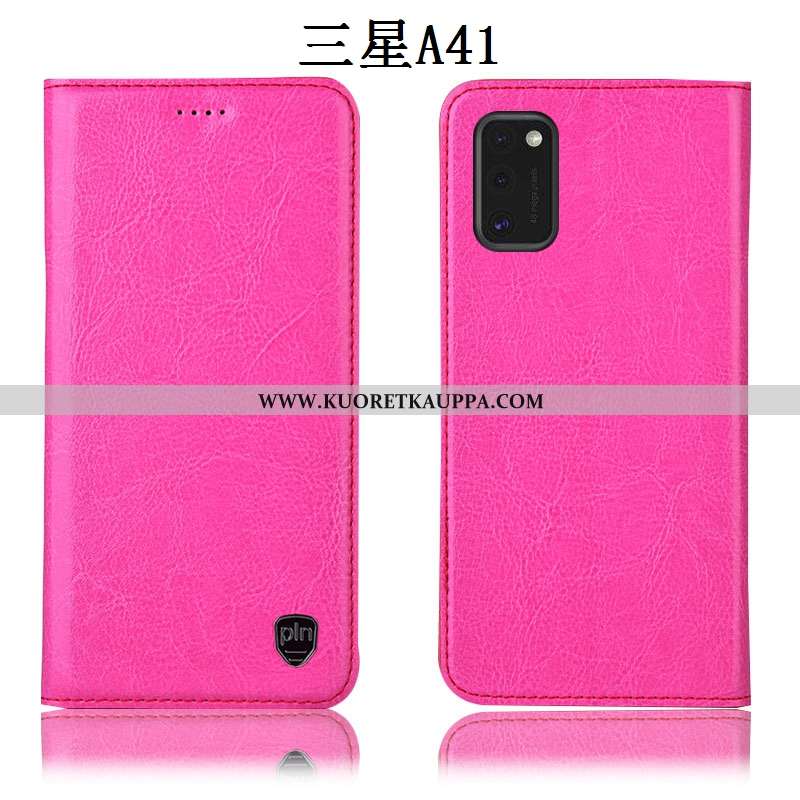 Kuori Samsung Galaxy A41, Kuoret Samsung Galaxy A41, Kotelo Samsung Galaxy A41 Suojaus Nahkakuori Tä