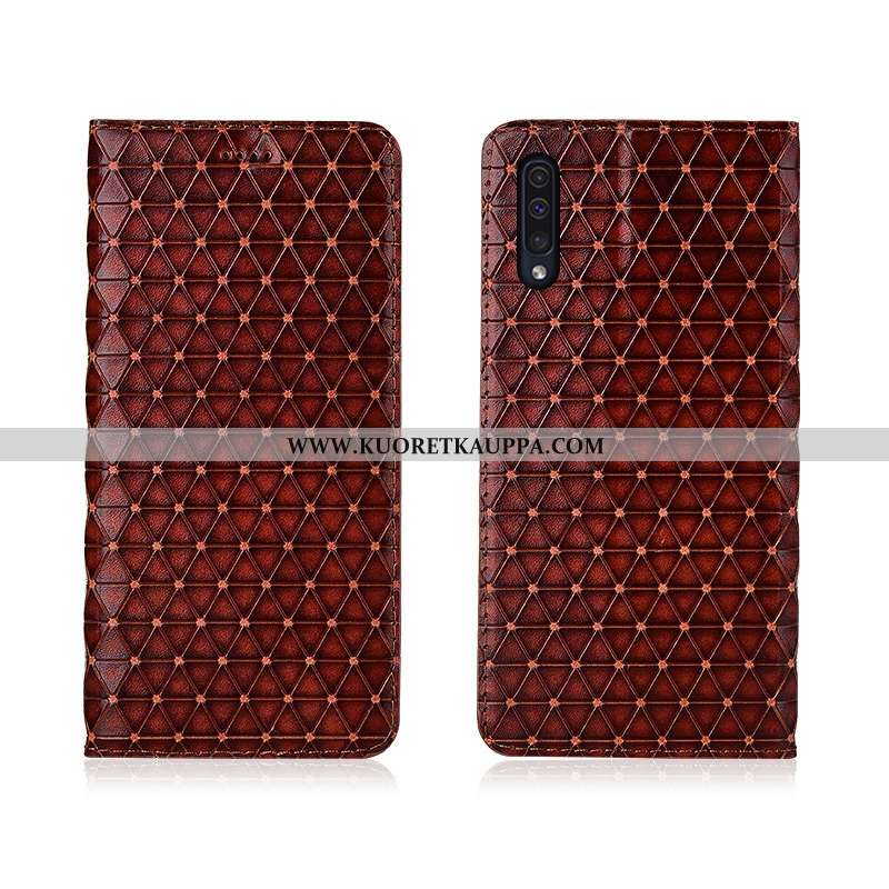 Kuori Samsung Galaxy A50, Kuoret Samsung Galaxy A50, Kotelo Samsung Galaxy A50 Nahkakuori Pesty Sued