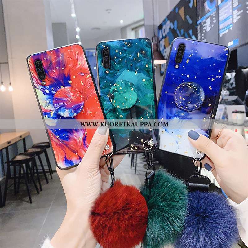 Kuori Samsung Galaxy A50, Kuoret Samsung Galaxy A50, Kotelo Samsung Galaxy A50 Silikoni Suojaus Sini