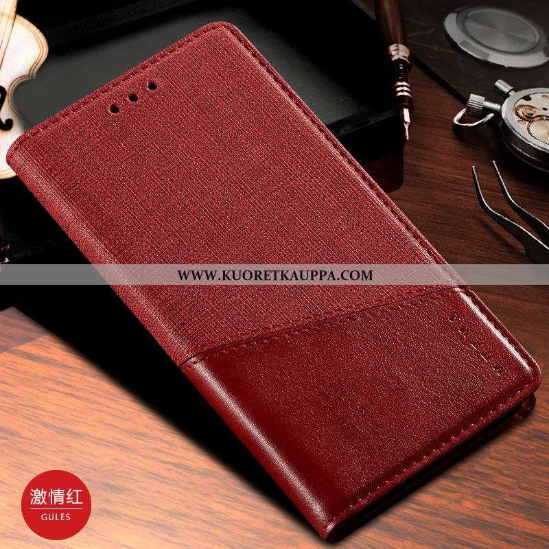 Kuori Samsung Galaxy A50s, Kuoret Samsung Galaxy A50s, Kotelo Samsung Galaxy A50s Nahkakuori Musta L