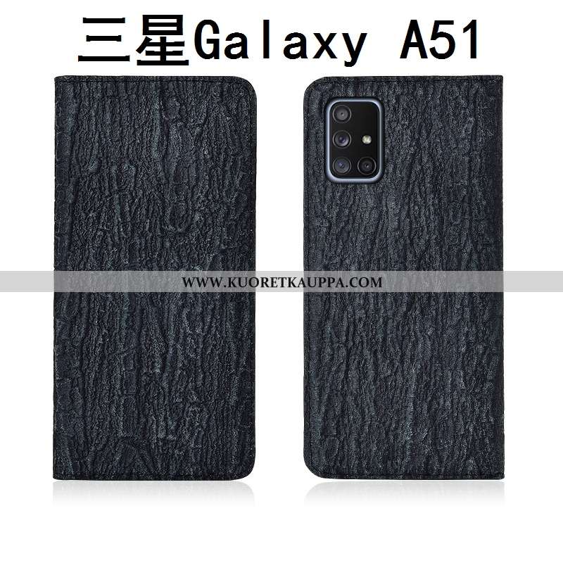 Kuori Samsung Galaxy A51, Kuoret Samsung Galaxy A51, Kotelo Samsung Galaxy A51 Aito Nahka Nahka Simp