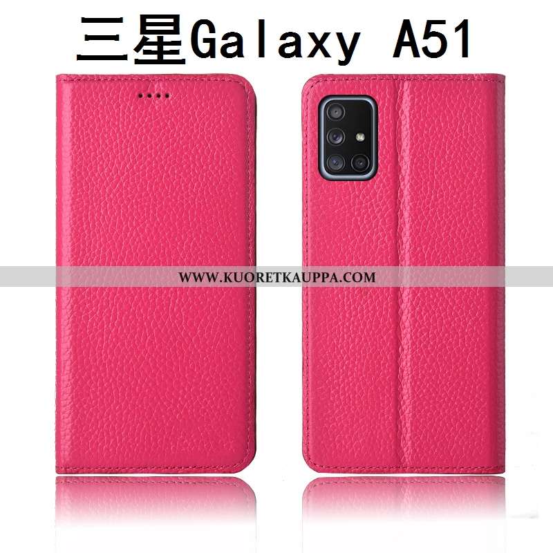 Kuori Samsung Galaxy A51, Kuoret Samsung Galaxy A51, Kotelo Samsung Galaxy A51 Aito Nahka Silikoni P