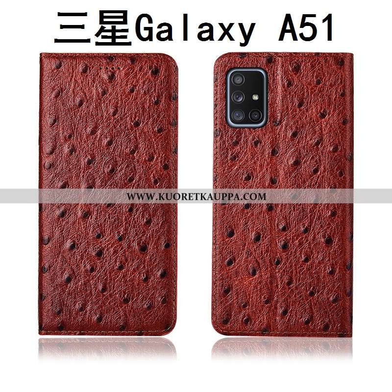 Kuori Samsung Galaxy A51, Kuoret Samsung Galaxy A51, Kotelo Samsung Galaxy A51 Nahkakuori Pesty Sued