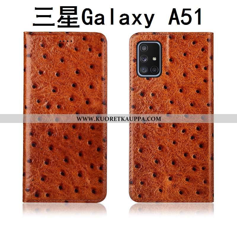 Kuori Samsung Galaxy A51, Kuoret Samsung Galaxy A51, Kotelo Samsung Galaxy A51 Nahkakuori Pesty Sued